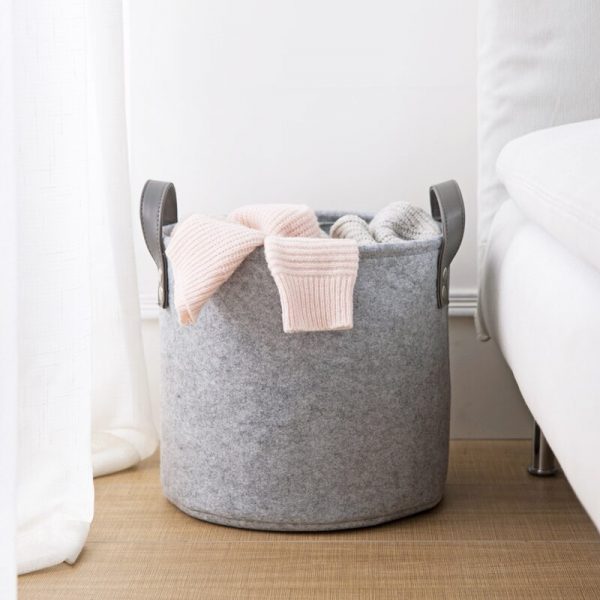 cesta de almacenamiento de fieltro