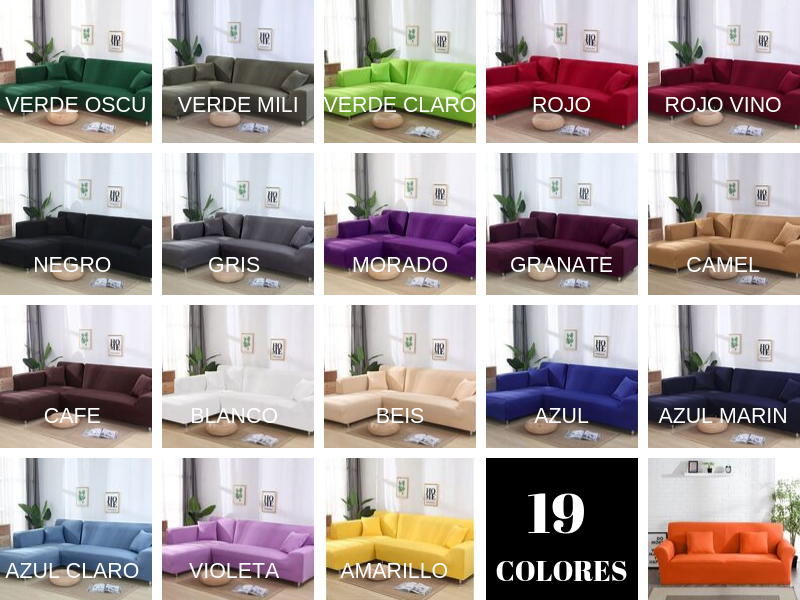 funda sofa 19 colores